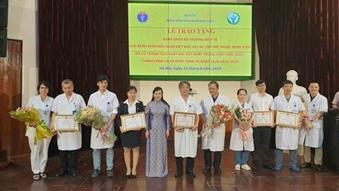 Transplantation d’organes : succès de l’hôpital Viêt Duc ảnh 1 Transplantation d’organes : succès de l’hôpital Viêt Duc ảnh 1
