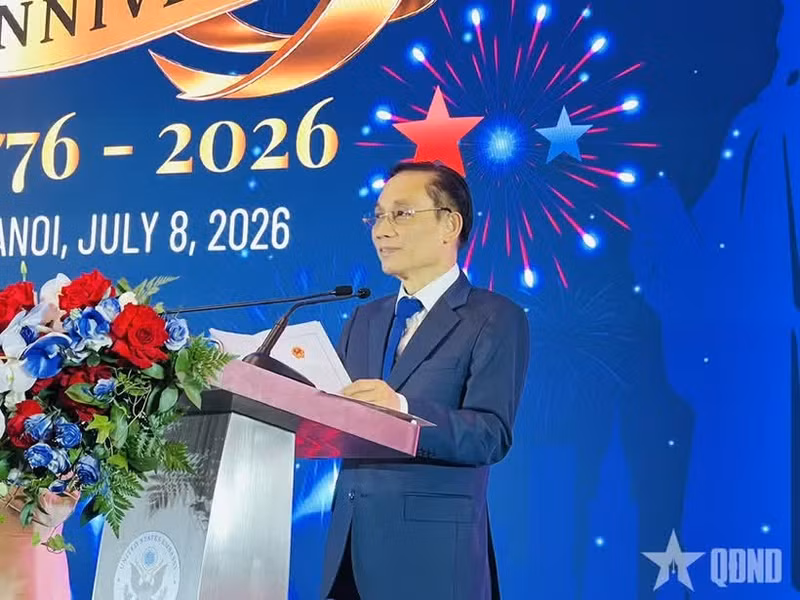 Le ministre vietnamien des Affaires étrangères, Le Hoai Trung. Photo : QDND.