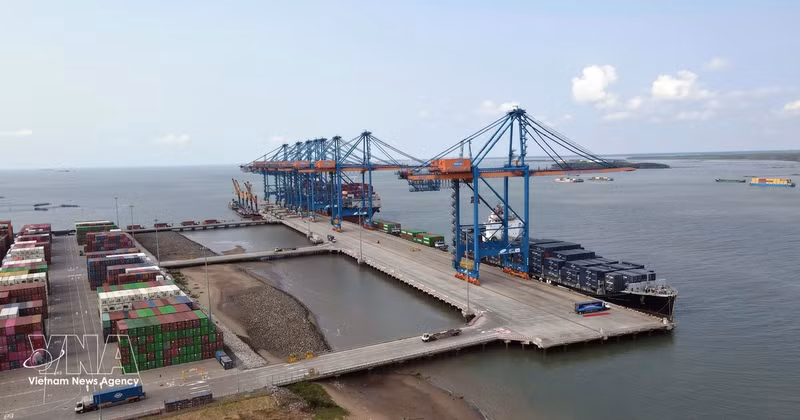 La première phase du port Germalink est désormais opérationnelle. Photo : VNA.