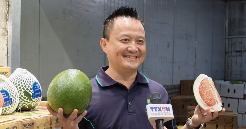Ly Hoang Duy, président du groupe 4 Ways Fresh, importateur et distributeur de fruits vietnamiens en Australie. Photo : VNA.