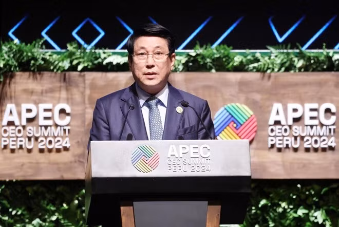 Le président Luong Cuong au Sommet de l'APEC 2024. Photo : VNA.