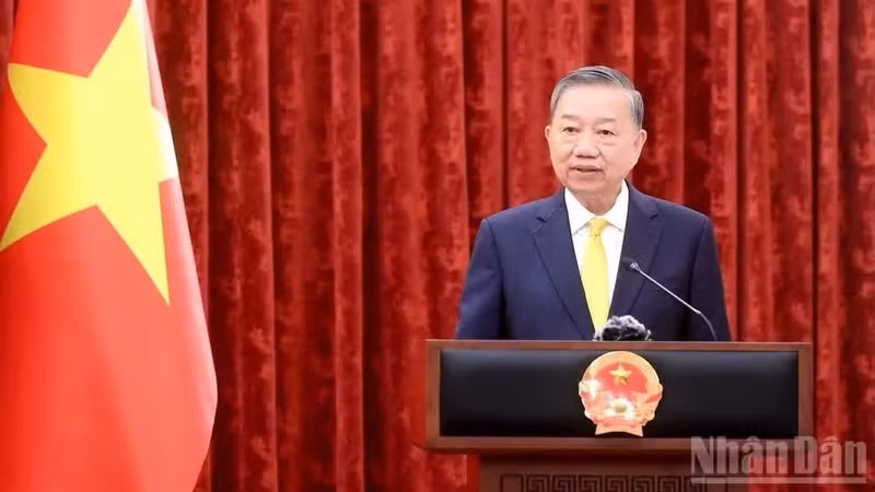 Le Secrétaire général du Comité central du Parti communiste du Vietnam (PCV) et président de la République socialiste du Vietnam, To Lam. Photo : NDEL.