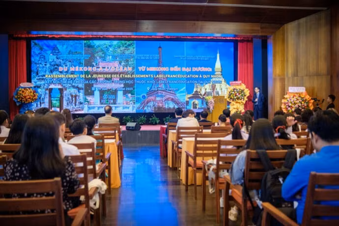 Conférence internationale "Du Mékong à l’océan : Rassemblement de la jeunesse des établissements LabelFrancEducation", tenue du 29 juin au 1er juillet 2025 à Quy Nhon. Photo : CVN.