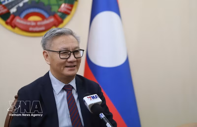 Le vice-Premier ministre et ministre des Affaires étrangères du Laos, Thongsavan Phomvihane. Photo : VNA.