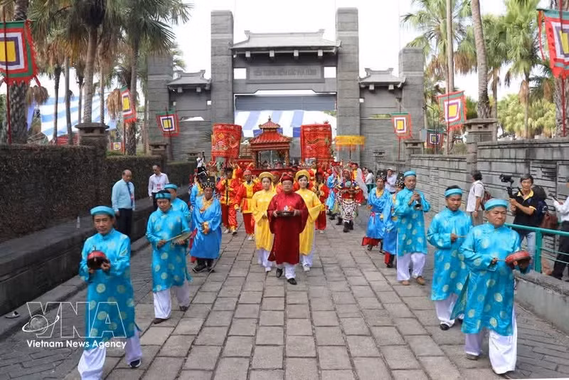 Fête des rois Hùng à Ho Chi Minh-Ville. Photo : VNA.