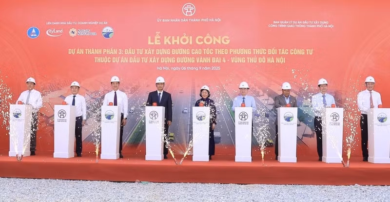 Cérémonie de mise en chantier du projet à Hanoi, le 6 septembre. Photo : VNA.