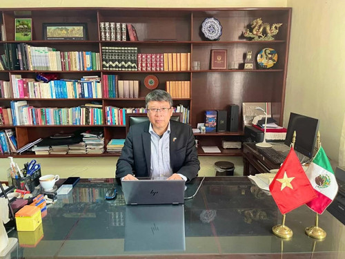 Selon l'ambassadeur vietnamien au Mexique, Nguyen Van Hai, le Vietnam et le Mexique disposent de grandes opportunités de coopération dans la transition verte. Photo : Ambassade du Vietnam au Mexique Selon l'ambassadeur vietnamien au Mexique, Nguyen Van Hai, le Vietnam et le Mexique disposent de grandes opportunités de coopération dans la transition verte. Photo : Ambassade du Vietnam au Mexique