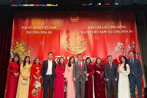 Lors du programme. Photo : VOV.