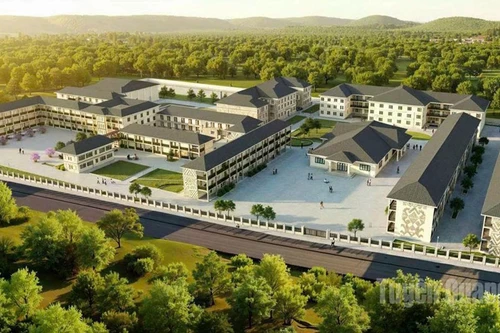 Simulation de l'internat primaire et secondaire Minh Tan. Photo : baotuyenquang.com.vn 