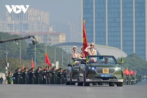 Répétition générale en vue du XIVe Congrès national du Parti. Photo: VOV