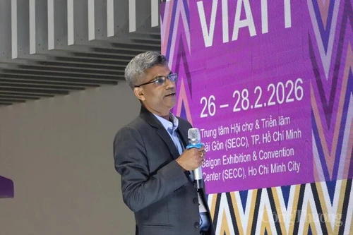 Ashok Kumar Kundu, directeur de la société Vernal Textile lors de VIATT 2026. Photo : congthuong.vn