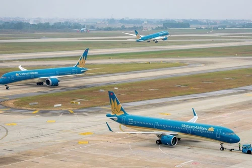 Des avions de Vietnam Airlines. Photo : VNA.