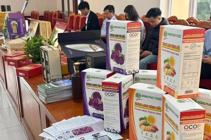 Exposition des produits OCOP. Exposition des produits OCOP.