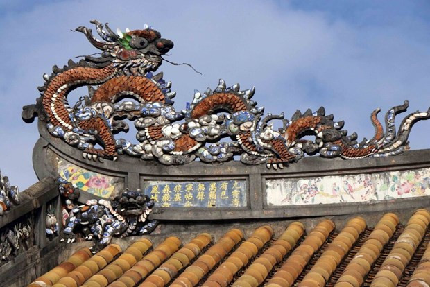Le dragon symbolise l'univers moniste. Photo : VNA/CVN. Le dragon symbolise l'univers moniste. Photo : VNA/CVN.