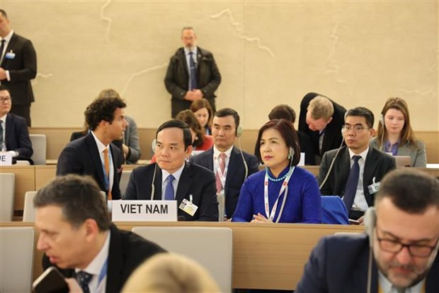Le vice-Premier ministre Tran Luu Quang participe à la 52e session du Conseil des droits de l'homme de l'ONU. Photo : VNA