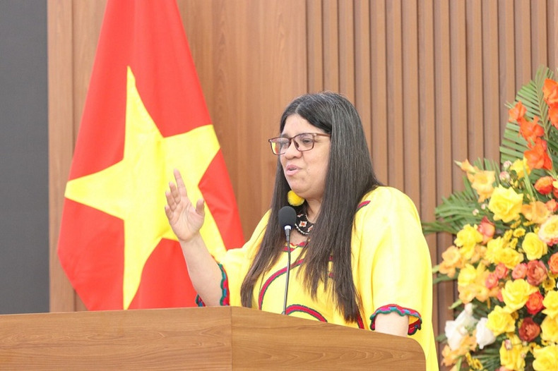 L'ambassadrice du Venezuela au Vietnam, Tatiana Pugh Moreno. Photo : Thoidai.com.vn