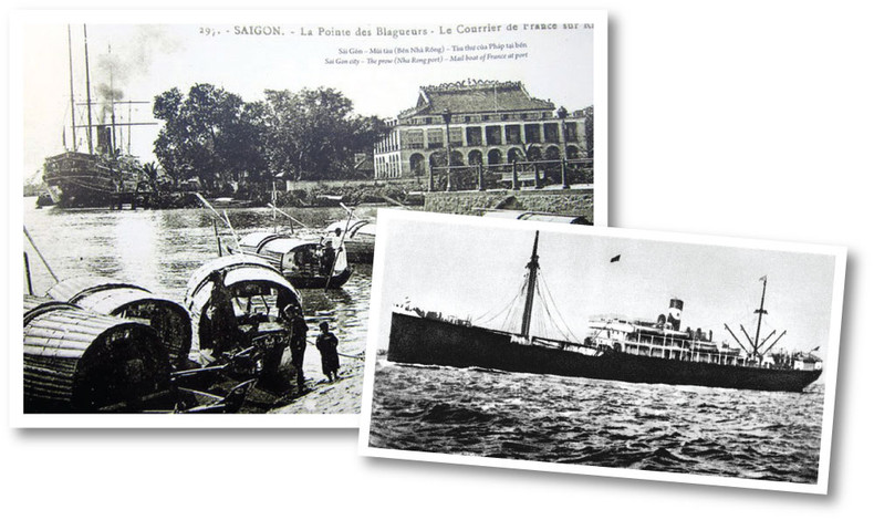 Le 5 juin 1911, au quai de Nhà Rông – port de Sài Gon, le jeune Nguyên Tât Thành quitte sa patrie à bord du navire Amiral Latouche-Tréville pour aller chercher la voie du salut national. Photo : Archives. Le 5 juin 1911, au quai de Nhà Rông – port de Sài Gon, le jeune Nguyên Tât Thành quitte sa patrie à bord du navire Amiral Latouche-Tréville pour aller chercher la voie du salut national. Photo : Archives.