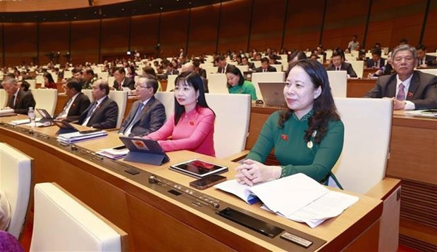 Les délégués à la séance inaugurale de la 5e session de l’Assemblée nationale de la XVe législature. Photo : VNA. Les délégués à la séance inaugurale de la 5e session de l’Assemblée nationale de la XVe législature. Photo : VNA.