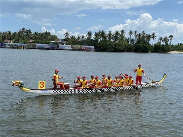 L'équipe vietnamienne de course de voile. Photo : VNA.