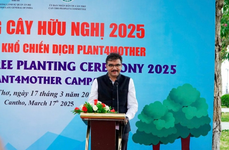 Vipra Pandey, consul général de l’Inde à Hô Chi Minh-Ville. Photo : thoidai. Vipra Pandey, consul général de l’Inde à Hô Chi Minh-Ville. Photo : thoidai.