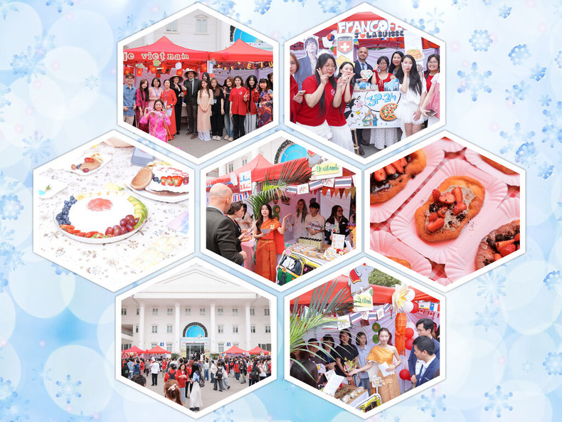 Balade au marché gourmand à l’Université de Hanoï. Photo : TH/CVN.