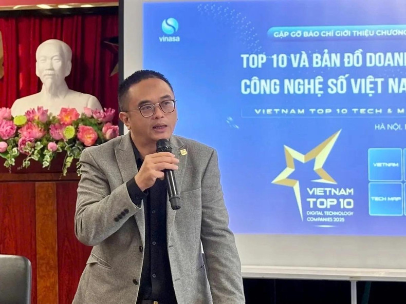 Lâm Quang Nam, vice-président de VINASA, prend la parole. Photo : VOV Lâm Quang Nam, vice-président de VINASA, prend la parole. Photo : VOV
