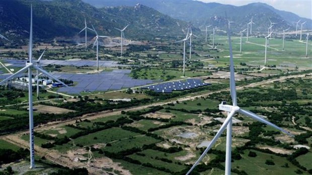 Parc éolien dans la province de Ninh Thuân (au Centre du Vietnam). Photo : VNA. Parc éolien dans la province de Ninh Thuân (au Centre du Vietnam). Photo : VNA.