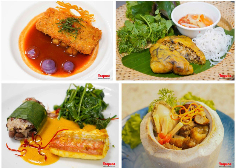 Des plats spéciaux et uniques ont été présentés par les chefs lors de l’événement. Photo : TQ. Des plats spéciaux et uniques ont été présentés par les chefs lors de l’événement. Photo : TQ.