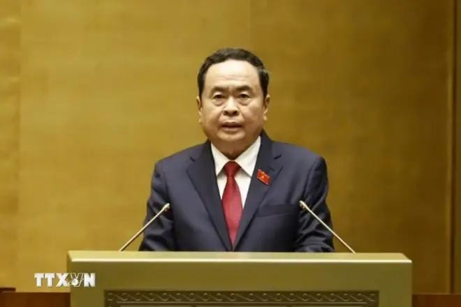 Le président de l’Assemblée nationale, Tran Thanh Man. Photo : VNA. Le président de l’Assemblée nationale, Tran Thanh Man. Photo : VNA.