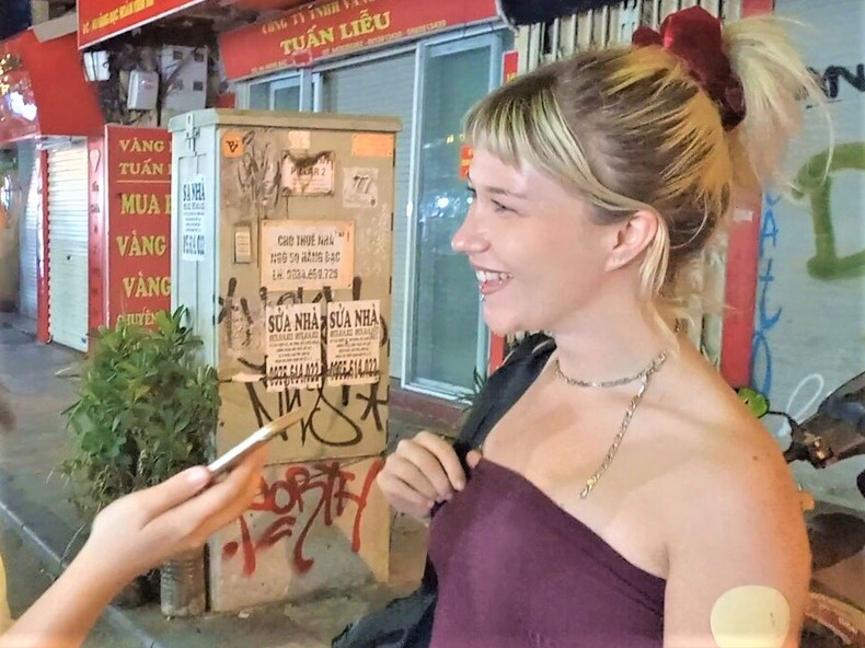 Ava, étudiante australienne. Photo : Anh Linh.