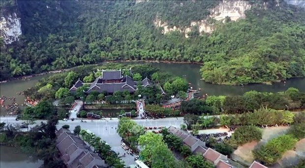 Complexe paysager pittoresque de Tràng An, reconnu par l'UNESCO, dans la province de Ninh Binh. Photo : VNA. Complexe paysager pittoresque de Tràng An, reconnu par l'UNESCO, dans la province de Ninh Binh. Photo : VNA.