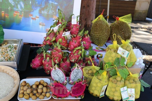 Des fruits frais vietnamiens vendus en Australie. Photo : VNA.