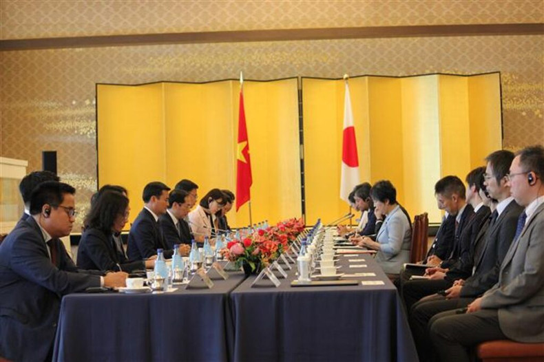 Lors de la réunion du Comité de coopération Vietnam - Japon, le 7 août à Tokyo. Photo : VNA. Lors de la réunion du Comité de coopération Vietnam - Japon, le 7 août à Tokyo. Photo : VNA.