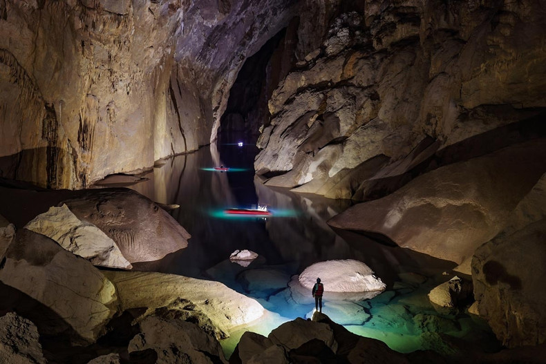 L’impressionnant réseau fluvial de la grotte de Son Doong. Photo : CNN.