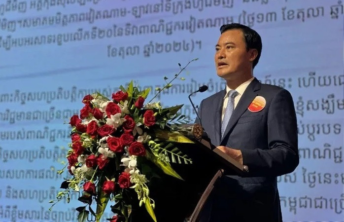 Bui Xuan Cuong, vice-président du Comité populaire de Hô Chi Minh-Ville, prend la parole. Photo : VOV.