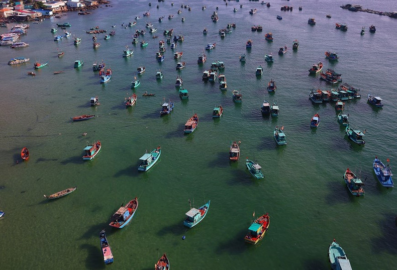Village de pêcheurs de Hon Thom. Photo : VNA.