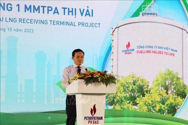 Le Vice-Premier ministre Trân Luu Quang s'exprime lors de la cérémonie. Photo : VNA. Le Vice-Premier ministre Trân Luu Quang s'exprime lors de la cérémonie. Photo : VNA.