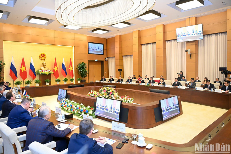 Lors de l'entretien. Photo : NDEL Lors de l'entretien. Photo : NDEL