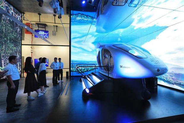 Un modèle présenté lors de l'Exposition internationale de l’innovation du Vietnam 2023 (VIIE 2023). Photo : VNA