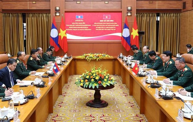 Le Vietnam et le Laos renforcent la coopération entre leurs armées ảnh 1
