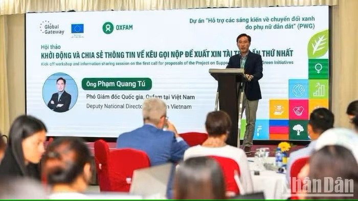 Le séminaire de lancement s’est tenu à Hanoï le 22 avril 2025, rassemblant près de 200 participants, dont des représentants de l’UE, d’organisations sociales, d’entreprises sociales et d’agences locales.