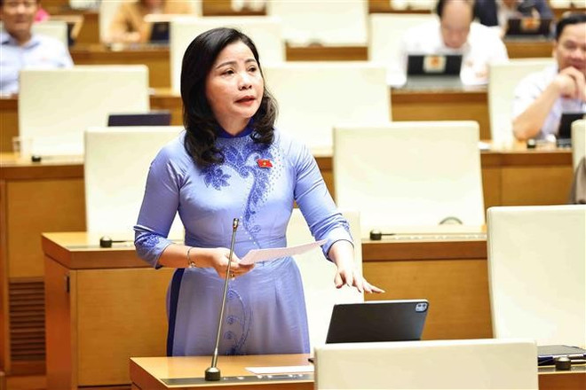 La députée Nguyên Thi Thu Nguyêt, de Dak Lak. Photo: VNA