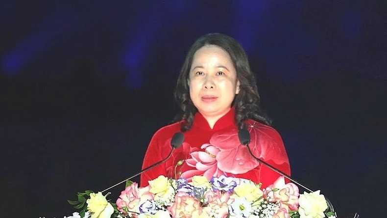 La Vice-Présidente Vo Thi Anh Xuân. Photo : TRUONG GIANG. La Vice-Présidente Vo Thi Anh Xuân. Photo : TRUONG GIANG.
