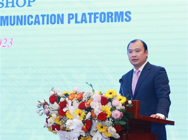 Lê Hai Binh, membre suppléant du Comité central du PCV, chef adjoint de la Commission centrale de la sensibilisation et de l'éducation du Parti et du Comité de pilotage du travail d'information extérieure. Photo : VNA. Lê Hai Binh, membre suppléant du Comité central du PCV, chef adjoint de la Commission centrale de la sensibilisation et de l'éducation du Parti et du Comité de pilotage du travail d'information extérieure. Photo : VNA.