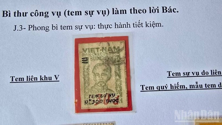 Tran Huu Hue possède le précieux timbre de l'Oncle Ho avec l'Interzone V. Tran Huu Hue possède le précieux timbre de l'Oncle Ho avec l'Interzone V.