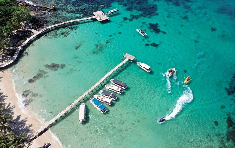 Phu Quoc, destination prisée par de nombreux touristes nationaux et étrangers. Photo : baodautu.vn Phu Quoc, destination prisée par de nombreux touristes nationaux et étrangers. Photo : baodautu.vn