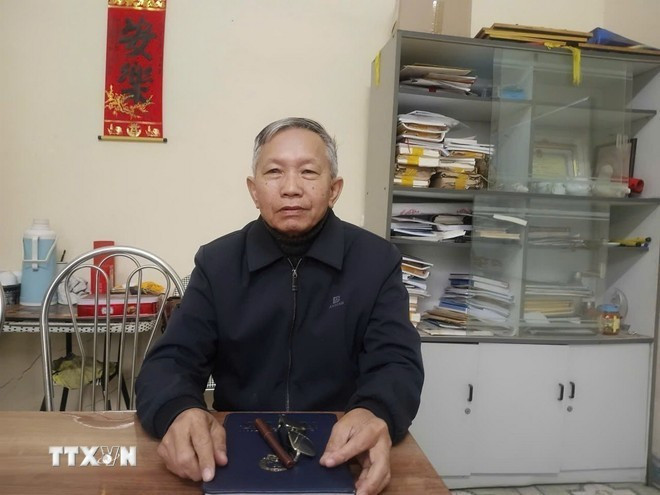 Nguyen Dinh Chinh, président de l'Association de la culture folklore de Hai Phong. Photo: VNA.