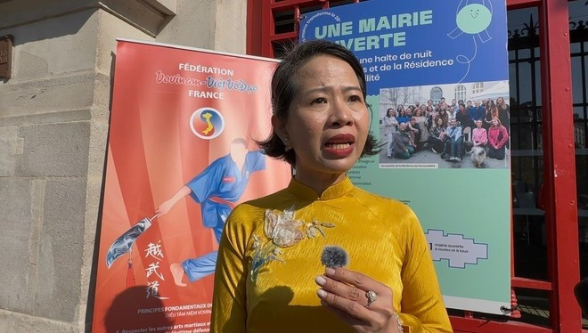 Mme Diane Nguyen Đuc, présidente de l’Association pour la promotion de la Culture vietnamienne (APCV) et fondatrice du dojo. Photo : VNA Mme Diane Nguyen Đuc, présidente de l’Association pour la promotion de la Culture vietnamienne (APCV) et fondatrice du dojo. Photo : VNA
