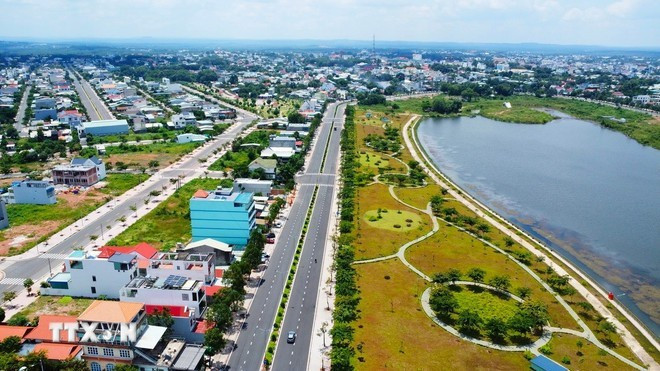 Binh Phuoc est un carrefour essentiel, reliant les Hauts Plateaux du Centre, la porte frontière internationale de Hoa Lu, de grandes zones urbaines, l’aéroport international de Long Thành et le port maritime de Phuoc An. Photo: VNA