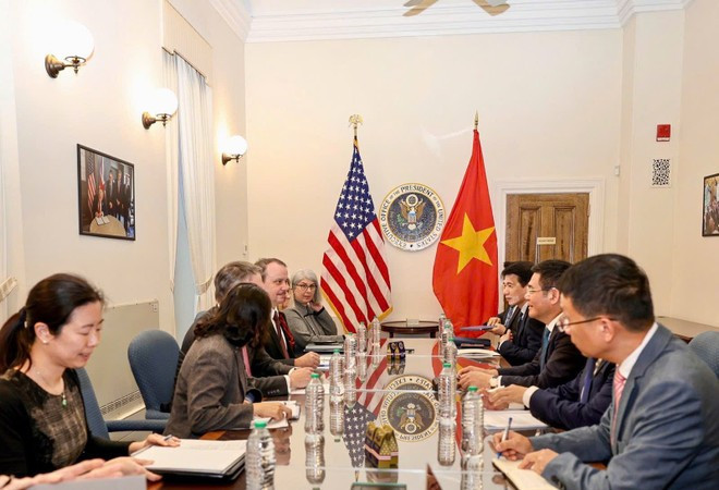 Panorama de la session ministérielle de négociations sur l’Accord bilatéral de commerce réciproque entre le Vietnam et les États-Unis. Photo: moit.gov.vn